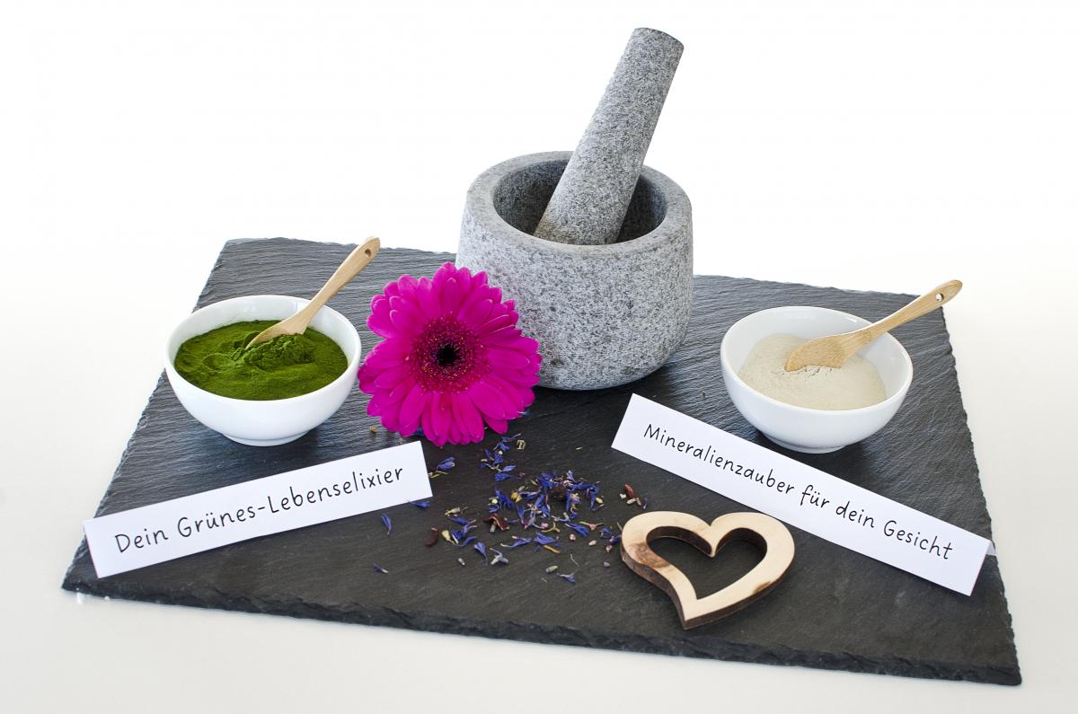 Grassaft, Grassaft in Rohkostqualität, Grüne Mineraltonerde 